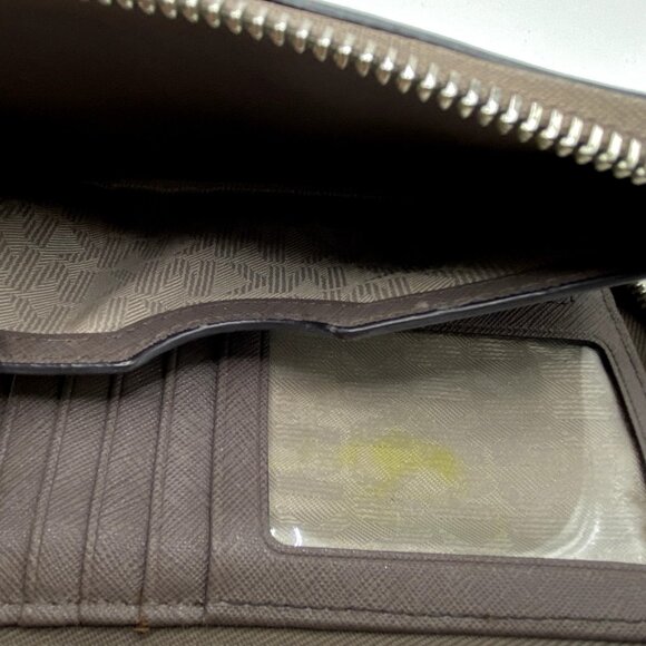 Michael Kors Dark Gray Zip Around Wallet - Picture 9 of 10
